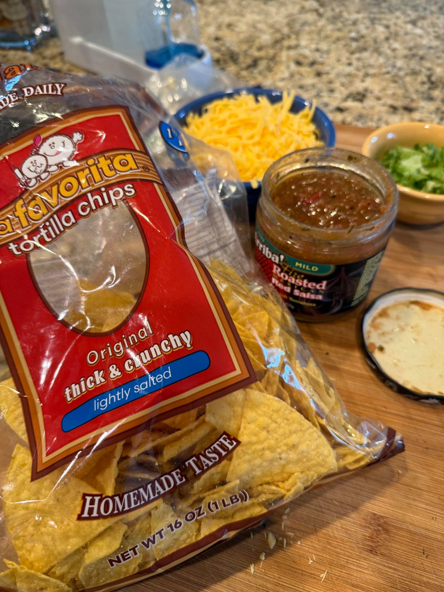 Have you ever noticed they don’t sell tortilla chips in snack bag size? Is that because a regular bag is snack bag size.