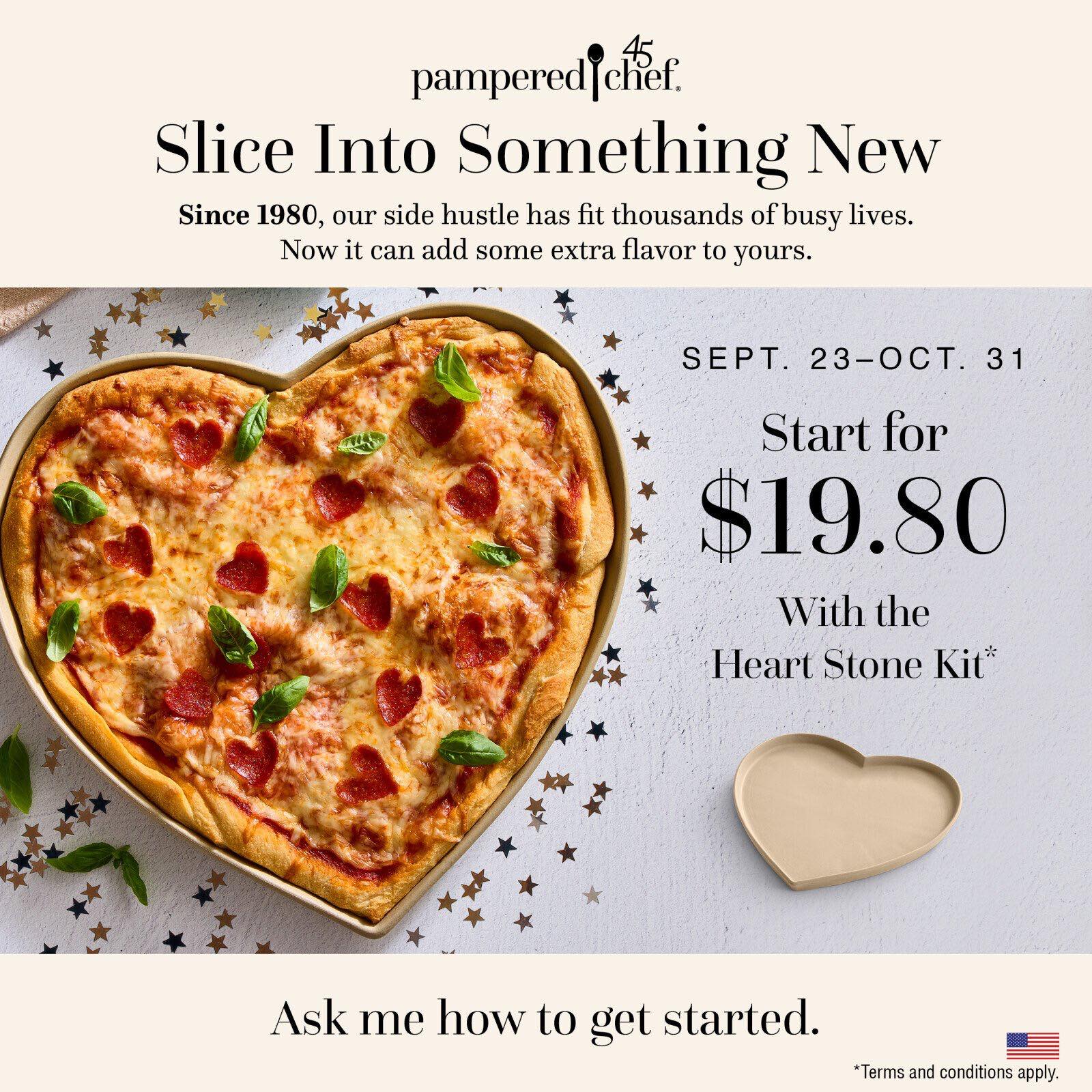 You have until midnight tonight - so 45 minutes from right now - to get this Heart Stone New Consultant Kit!  Try out the business for the holidays. You might just like it! 
Order your Heart Stone Kit here: Bit.Ly/trypc